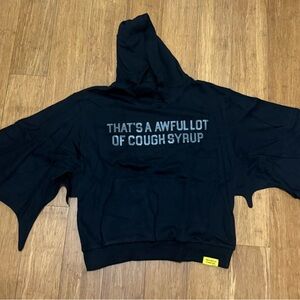Black Graphic Hoodie